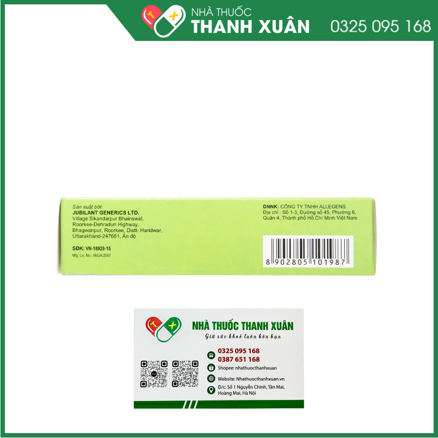 Lupilopram 20mg trị trầm cảm, rối loạn lo âu
